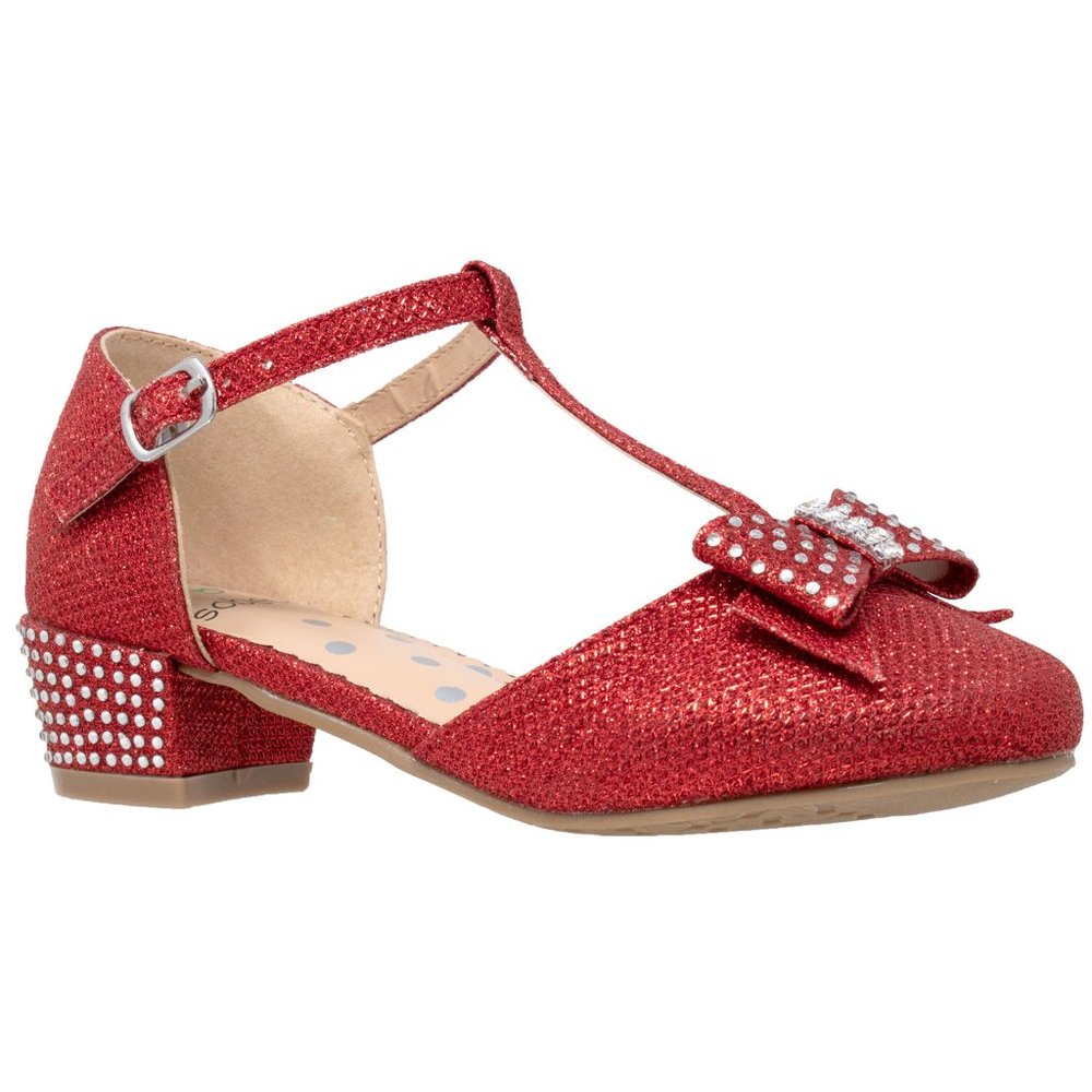 Red Glitter Mary Jane Pump